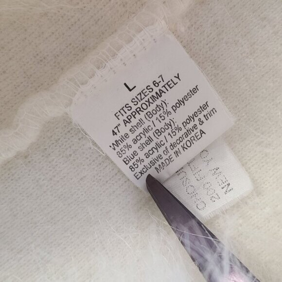 Vtg Warm Halloween Costume Shaggy Sheep Dog L 6-7 Plush Sheepdog Costco Dressup - Picture 6 of 9